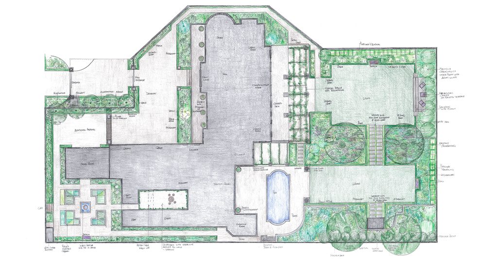 Collier garden design plan