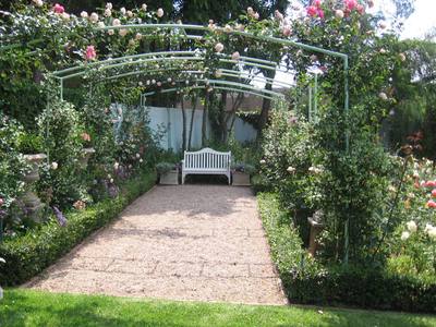 Arches Covered In Roses